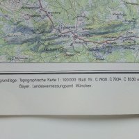 Топографска карта на Мюнхен и околностите - 1971 г., снимка 6 - Енциклопедии, справочници - 34508134