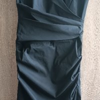 Черна рокля без презрамки, снимка 1 - Рокли - 41845623