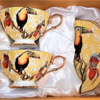 Чаши Костен порцелан За Кафе и Чай, снимка 7 - Подаръци за рожден ден - 28395679