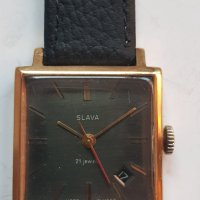 Позлатен мъжки механичен часовник Слава (21jewels), снимка 5 - Антикварни и старинни предмети - 39225638