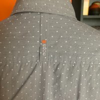 Мъжка риза Orange Boss, размер М, снимка 6 - Ризи - 34486831