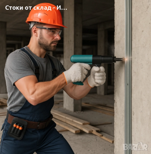 Пиронен мини пистолет, с пирони , снимка 1