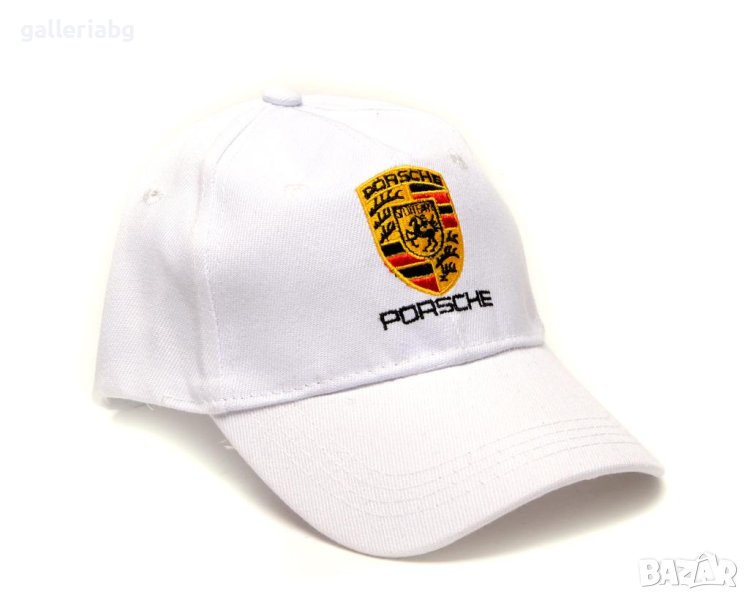 Автомобилна бяла шапка - Порше (Porsche), снимка 1