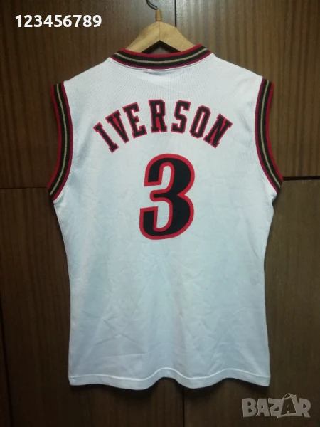 PHILADELPHIA SIXERS IVERSON CHAMPION NBA ОРИГИНАЛЕН ПОТНИК РАЗМЕР М , снимка 1