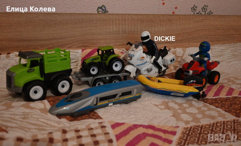 Dickie  и други лот коли - мотор, камион, влак, лодка, снимка 1