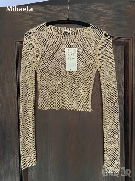 Блуза от мрежа Zara, снимка 1