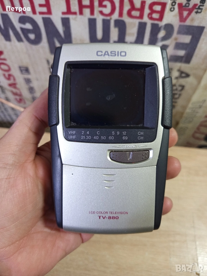 Преносим ретро телевизор"Casio"TV-880, снимка 1