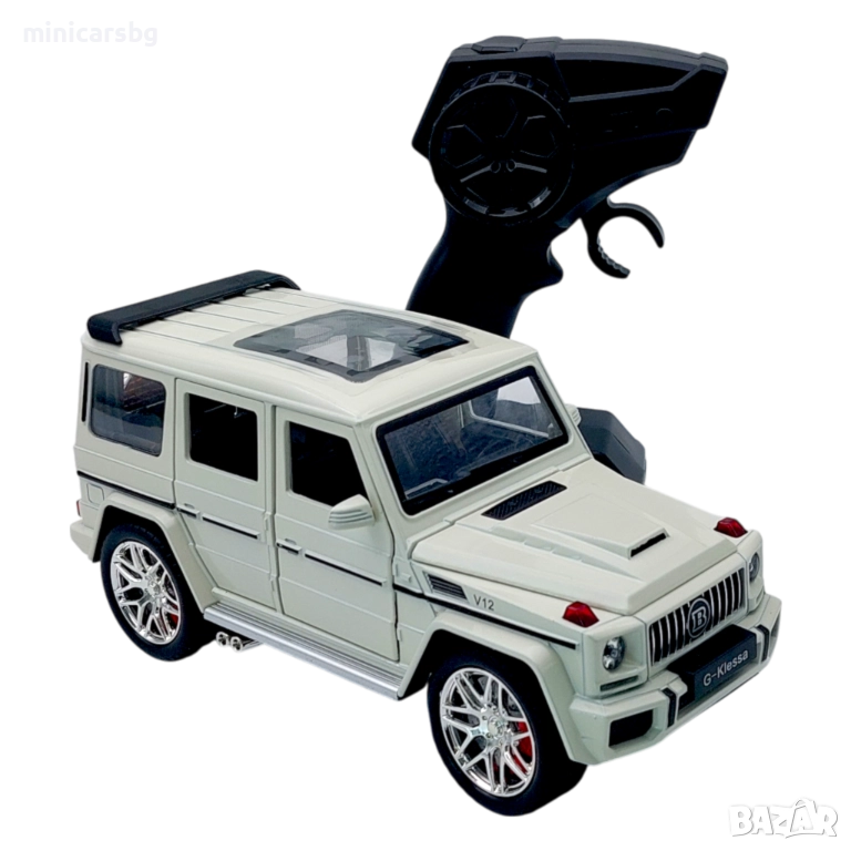 Метална кола Mercedes Brabus 1:24 с дистанционно, светлини и звук, снимка 1