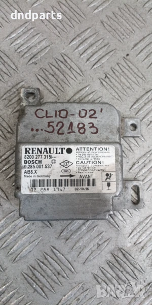 Airbag модул Renault Clio 2002г. 8200277315 0285001537 , снимка 1
