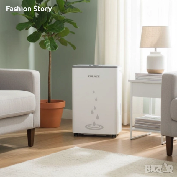 Влагоуловител COLAZE за мазе – Тихо и ефективно решение срещу влага, мухъл и конденз, снимка 1