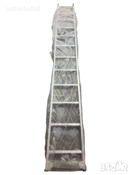 Стълба единична - 12 стъпла - 3,40 метра - алуминиева, снимка 1