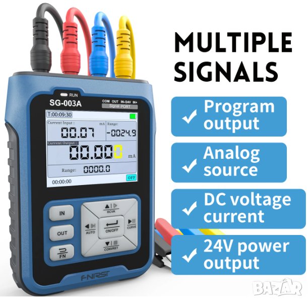 SG-003A Многофункционален генератор на сигнали. Калибратор. Симулатор на регулируем ток и напрежение, снимка 1