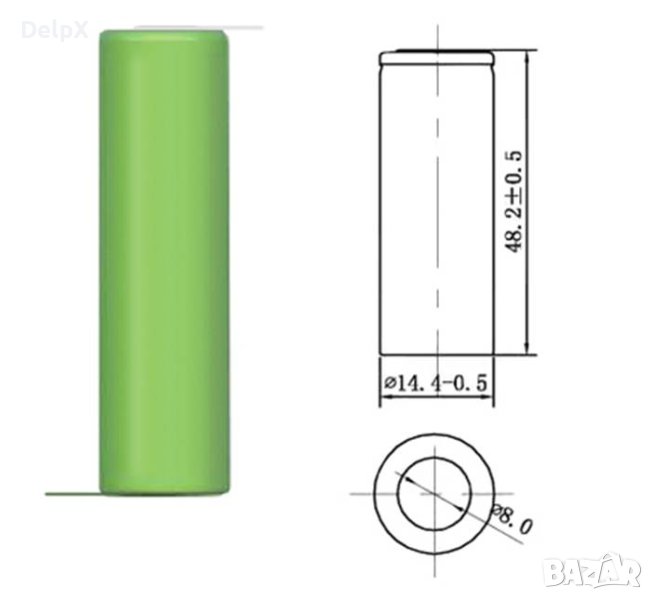 Акумулаторна батерия LAVA, пластини, 1,2V, 1000mAh, AA, R06, Ni-MH, снимка 1