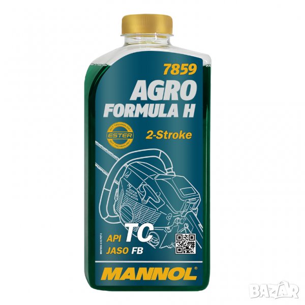 Двутактово масло MANNOL AGRO HUSQVARNA, 1л , снимка 1