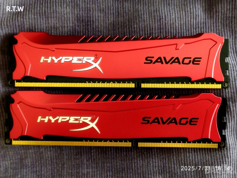 RAM памет 8GB (2x4GB) Kingston HyperX Savage DDR3 1600MHz, снимка 1