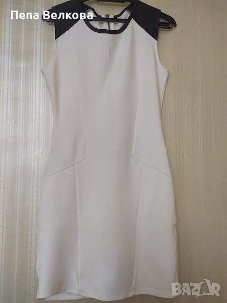Елегантна бяла рокля, снимка 1