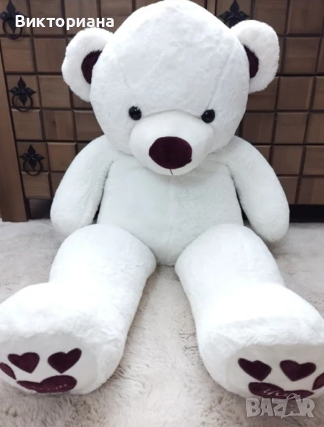 Огромен бял мечок 110см, снимка 1