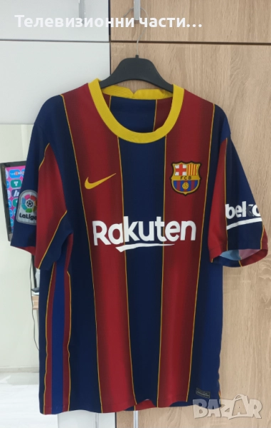 Футболна тениска на Барселона от сезон 2020/2021 домакински екип Nike CD4232-456 размер L, снимка 1