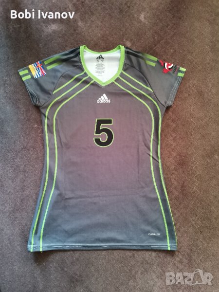 Тениска adidas сива щампована размер M, снимка 1