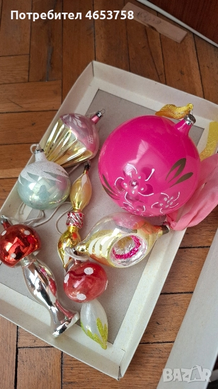 Играчки за елха стъклени, снимка 1