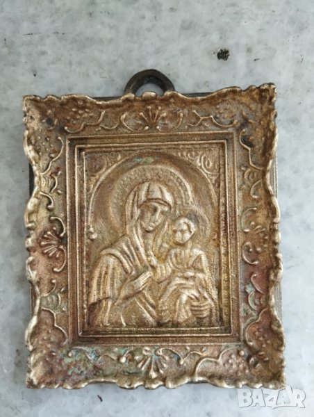 месингова икона, снимка 1