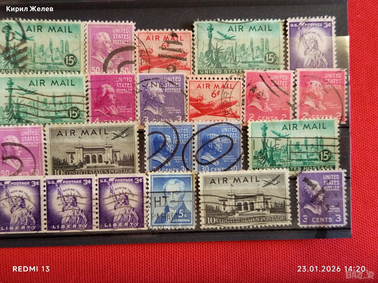 Стари пощенски марки от цял свят смесени АМЕРИКАНСКИ ПРЕЗИДЕНТИ за КОЛЕКЦИЯ ДЕКОРАЦИЯ 51955, снимка 1
