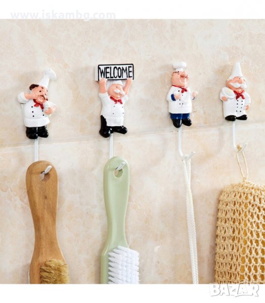 ЗАБАВНИ КУХНЕНСКИ ЗАКАЧАЛКИ, ФИГУРА НА ГОТВАЧ С КУКИЧКА - код 2945, снимка 1