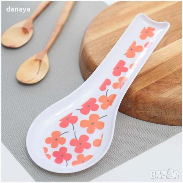 3497 Поставка за готварска лъжица с шарен принт, снимка 1
