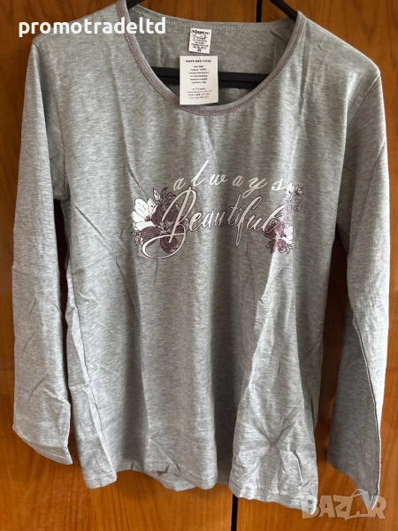 Дамска пижама трико дълъг ръкав и панталон , снимка 1