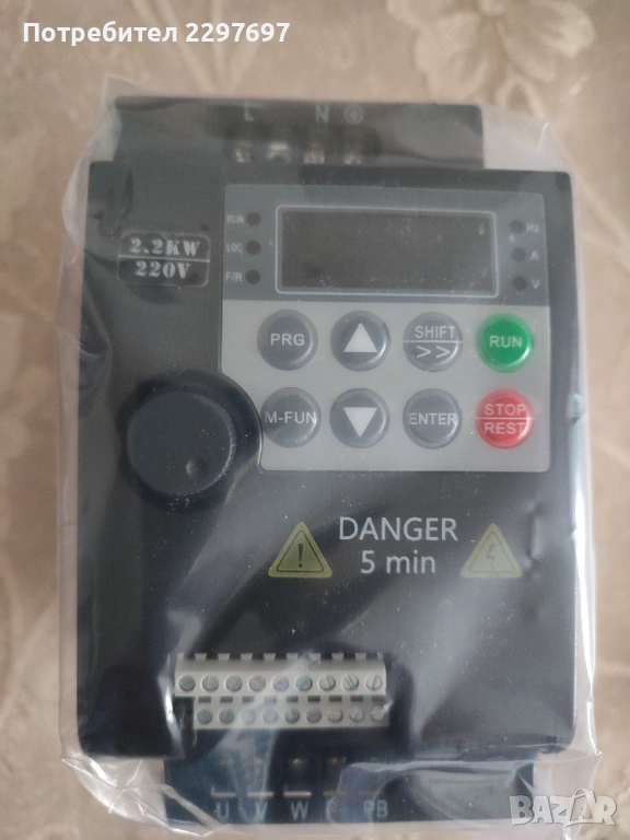 Честотен инвертор за трифазен ел. мотор до 2.2 kw, снимка 1