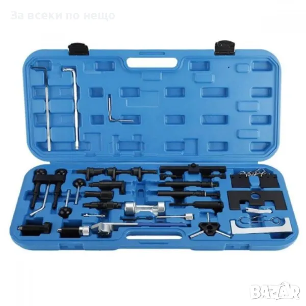 Инструменти за зацепване на двигатели KraftWelle комплект 34 части в куфар   Инструменти за зацепван, снимка 1
