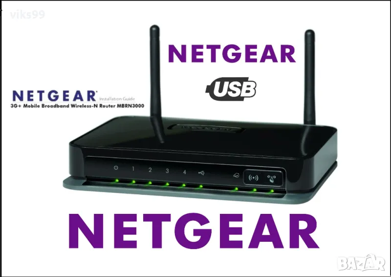 Netgear MBRN3000 3G/UMTS Mobile Broadband Router с USB, снимка 1