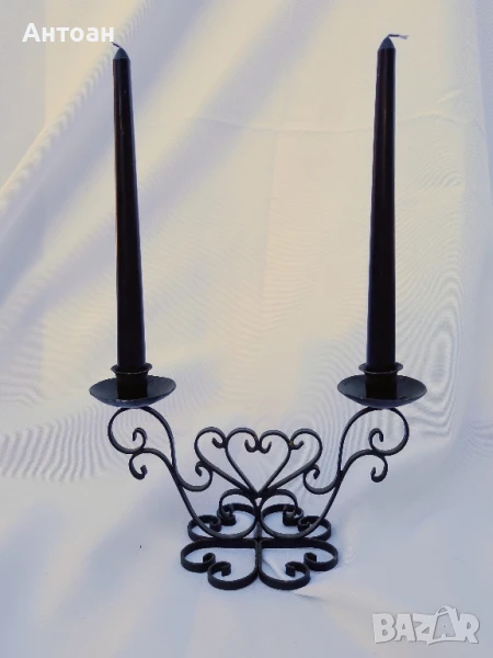 Метален свещник, снимка 1