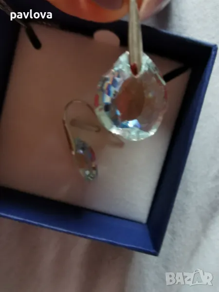 Сваровски обеци 1. 5  см Swarovski, снимка 1