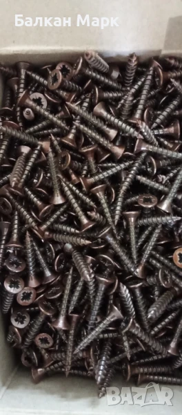 Винтове за дърво 3.5х20 мм – бронзирани, PZ, 1000 бр./оп., внос от Германия, снимка 1