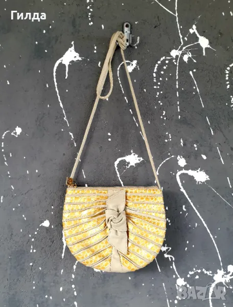 Braccialini винтидж чанта от естествена кожа налична, снимка 1