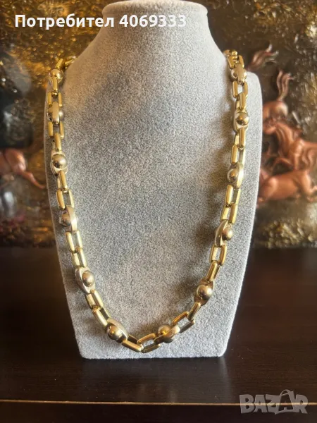 Мъжки плътен златен ланец 92.64гр 14к 66см, снимка 1