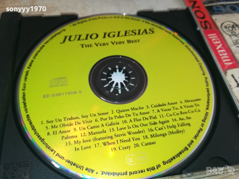 JULIO IGLESIAS CD 0808251734, снимка 1