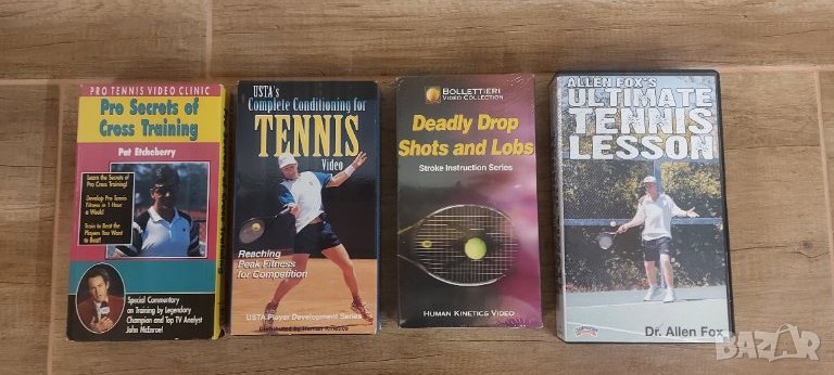 Видеокасети с професионални тенис уроци на известни тенисисти, снимка 1