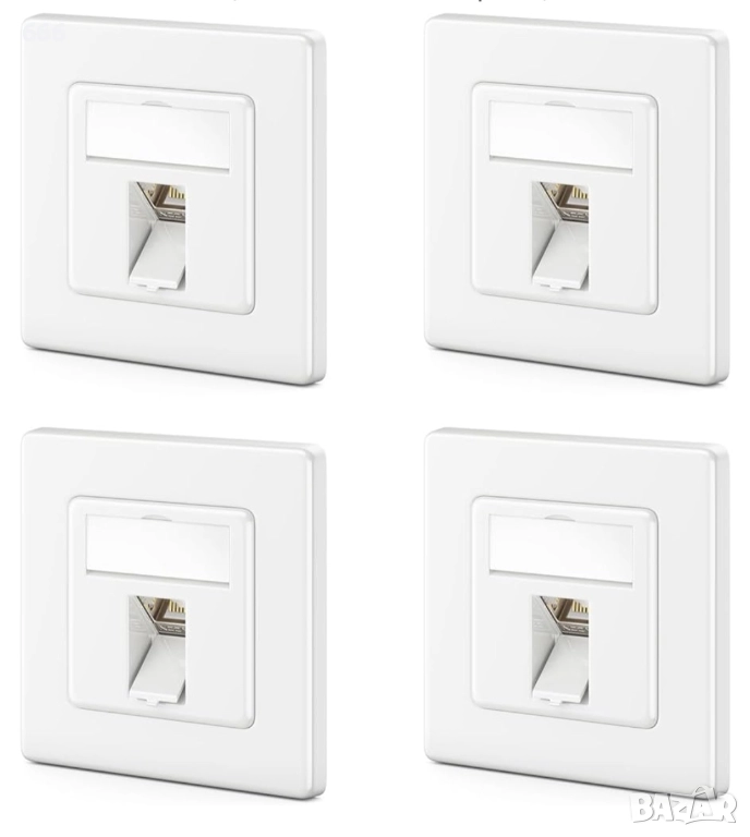 Комплект 4-броя мрежови контакти, снимка 1
