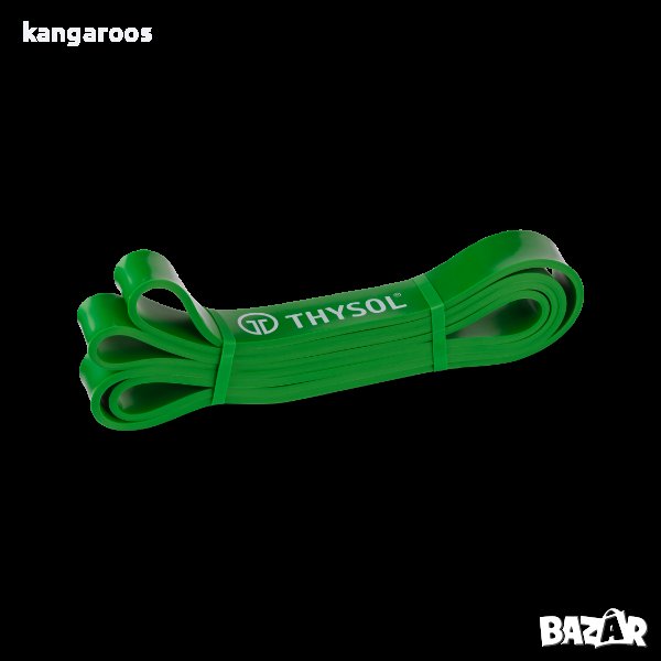 Тренировъчен ластик, лента за упражнения, Power Band Green 11-35 кг, снимка 1