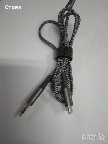 Кабел C адаптер към 3,5 mm Audio Aux жак, снимка 1