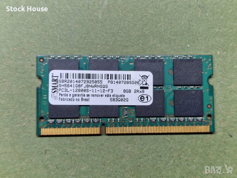 8GB Smart 1600 MHZ DDR3L PC3L-12800S за лаптоп, снимка 1