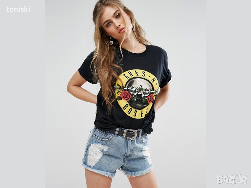  Дамска тениска Guns N' Roses принт различни модели, снимка 1