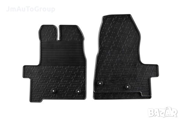 Гумени стелки Gledring за Ford Transit Custom Furgon 2012-2016/след 2016 година 2 части черни, снимка 1