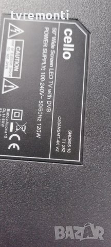 Оригинално дистанционно  за телевизор Cello модел C50ANSMT-4KV2, снимка 3 - Дистанционни - 42673947