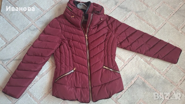 Дамско яке в цвят бордо , снимка 3 - Якета - 53085316