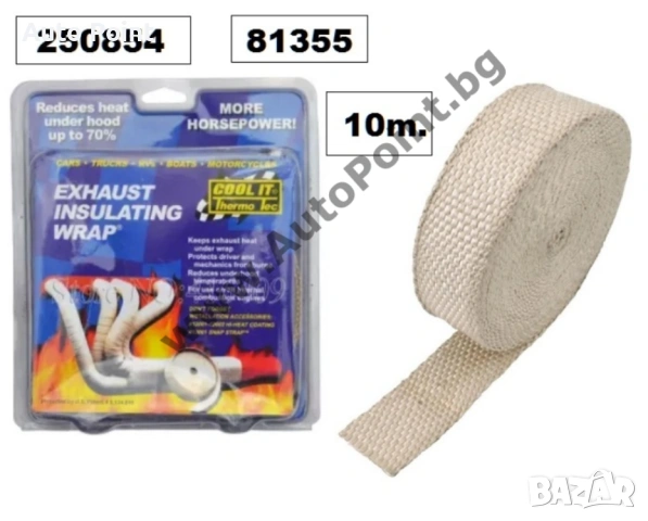 Термо лента за колектор гърне ауспух генерация изолационна