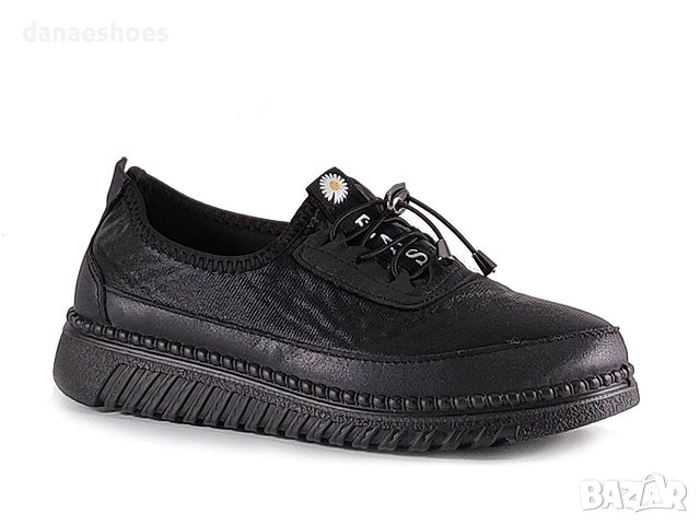 Дамски обувки без връзки в бордо и черно , снимка 4 - Дамски ежедневни обувки - 51969845