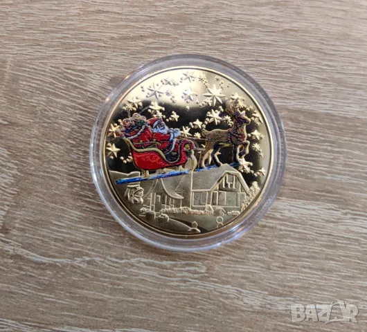 Подаръчна Коледна монета плакет 